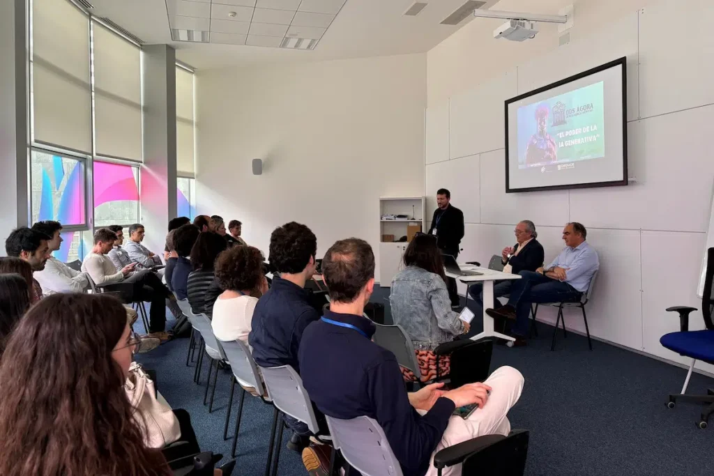 Reunión de equipo en Deduce Data Solutions para gestionar subvenciones para empresas en Cantabria