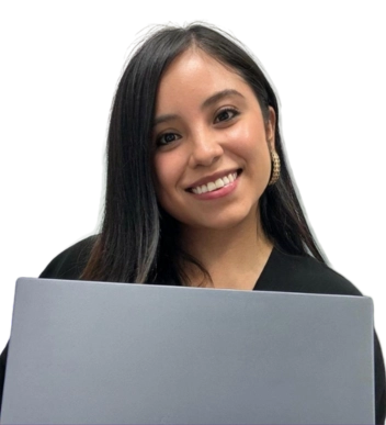 Fotografía de Mónica Oñate miembro del equipo científico de IA aplicada en Deduce Data Solutions