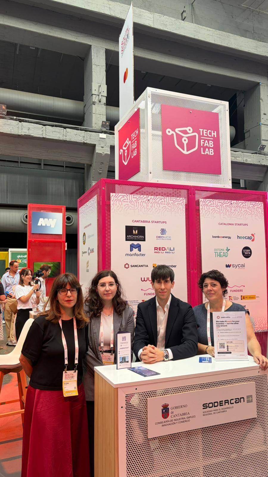 Delegación de SODERCAN con las startups cántabras en el South Summit 2026
