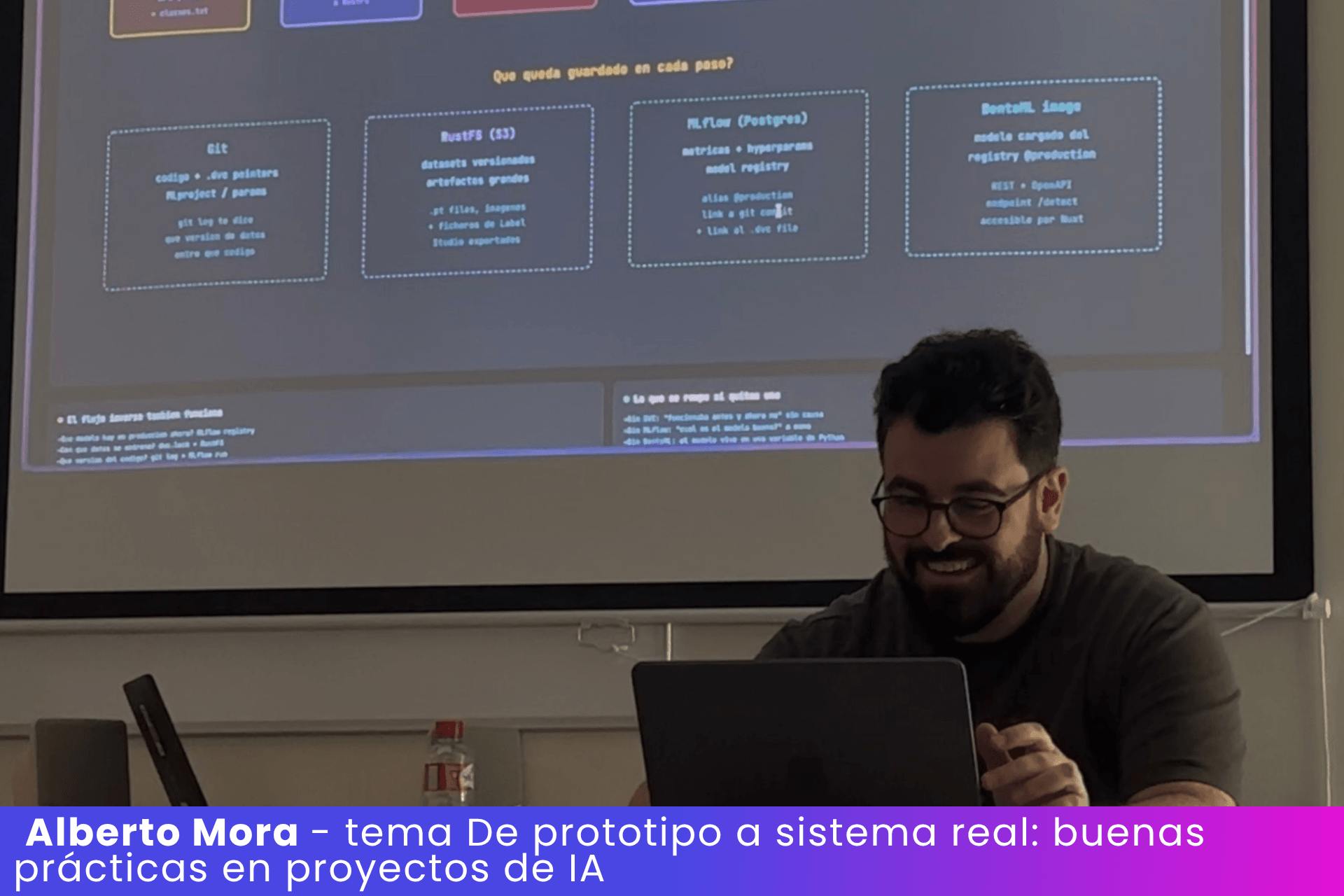 Alberto Mora sobre buenas prácticas para llevar la IA de prototipo a un sistema real en producción